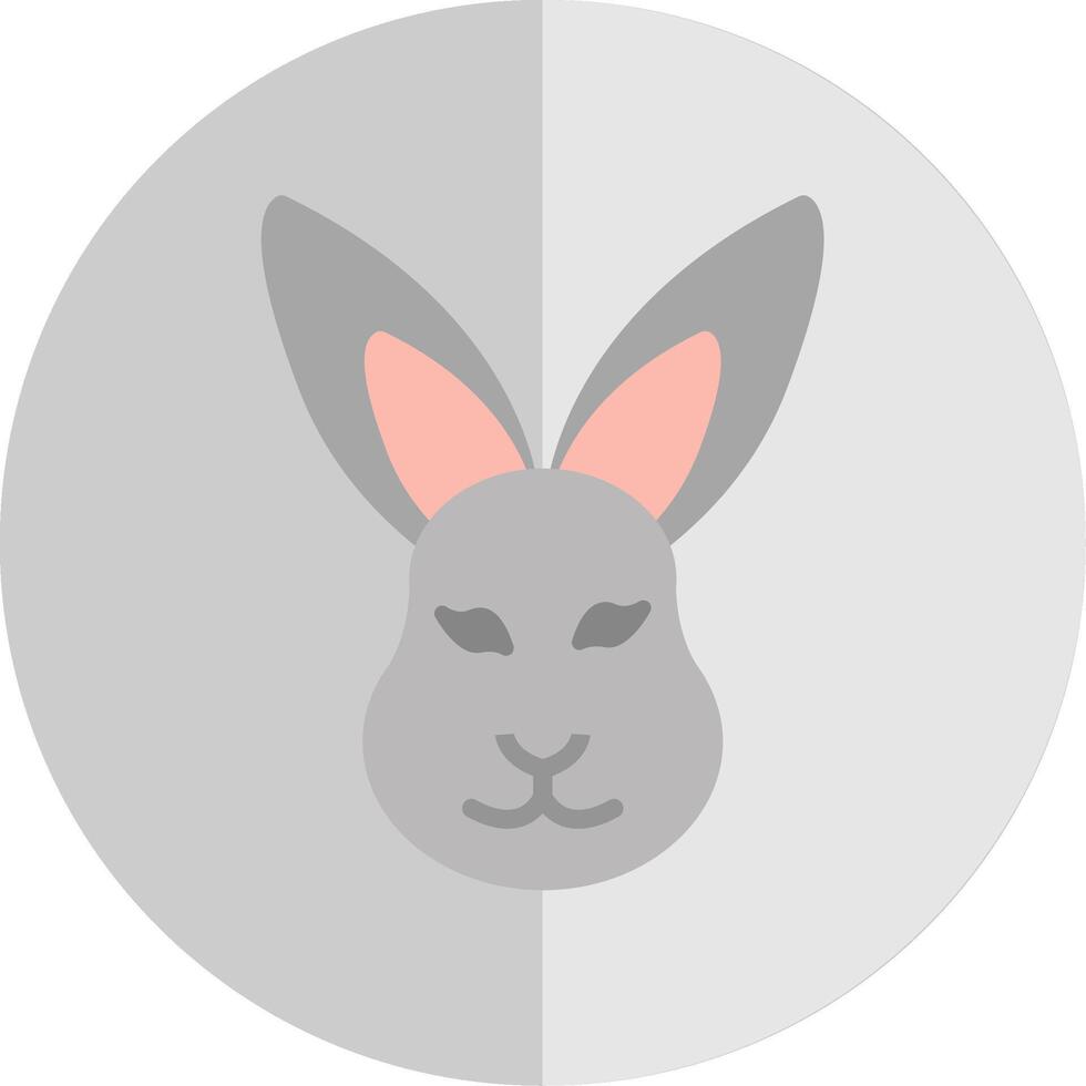 Hare Flat Scale Icon vector