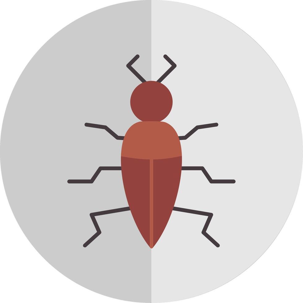 insecto plano escala icono vector