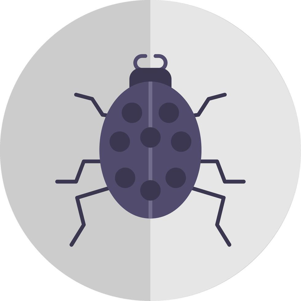 Beetle Flat Scale Icon vector