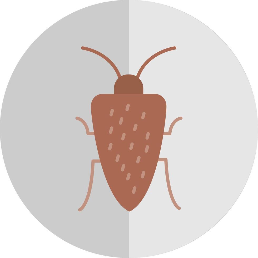 Cockroach Flat Scale Icon vector