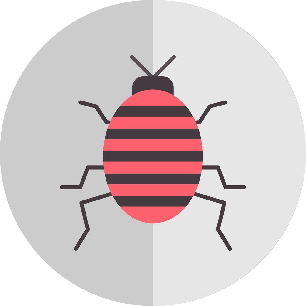 Bug Flat Scale Icon vector