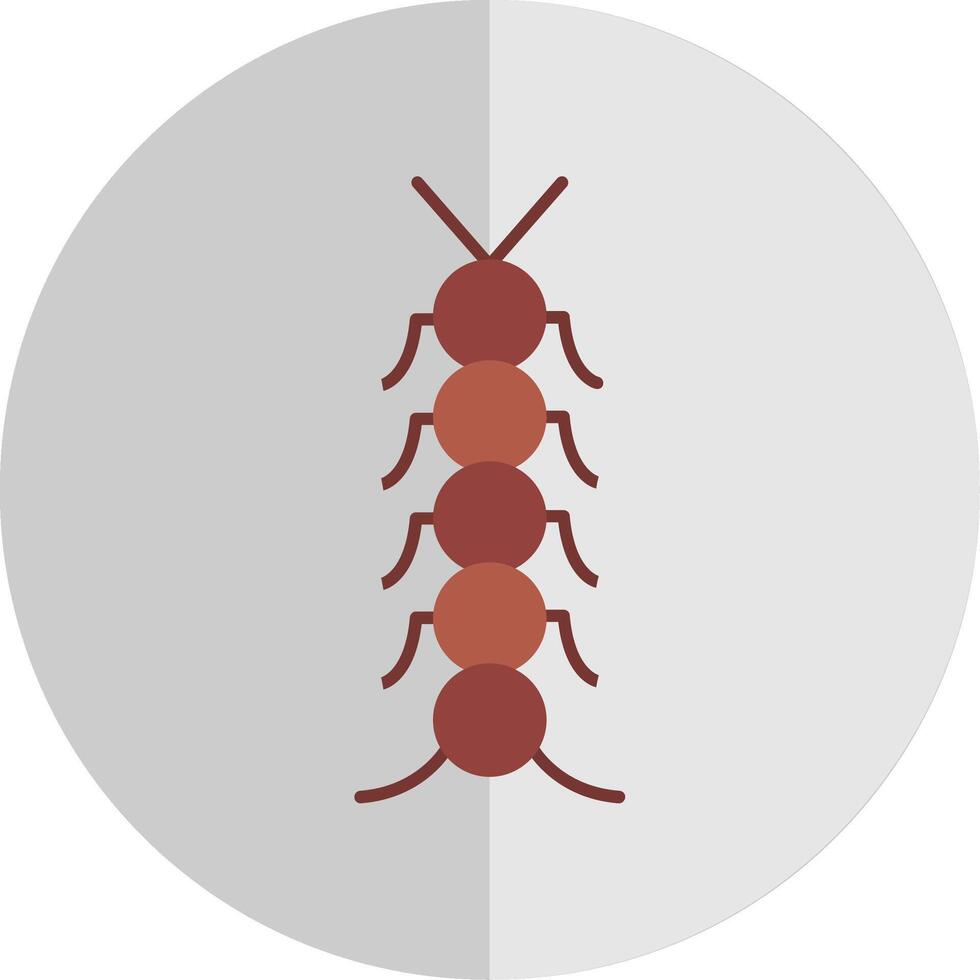 insecto plano escala icono vector