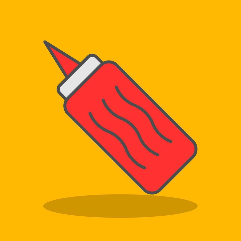 Mayonnaise Filled Shadow Icon vector