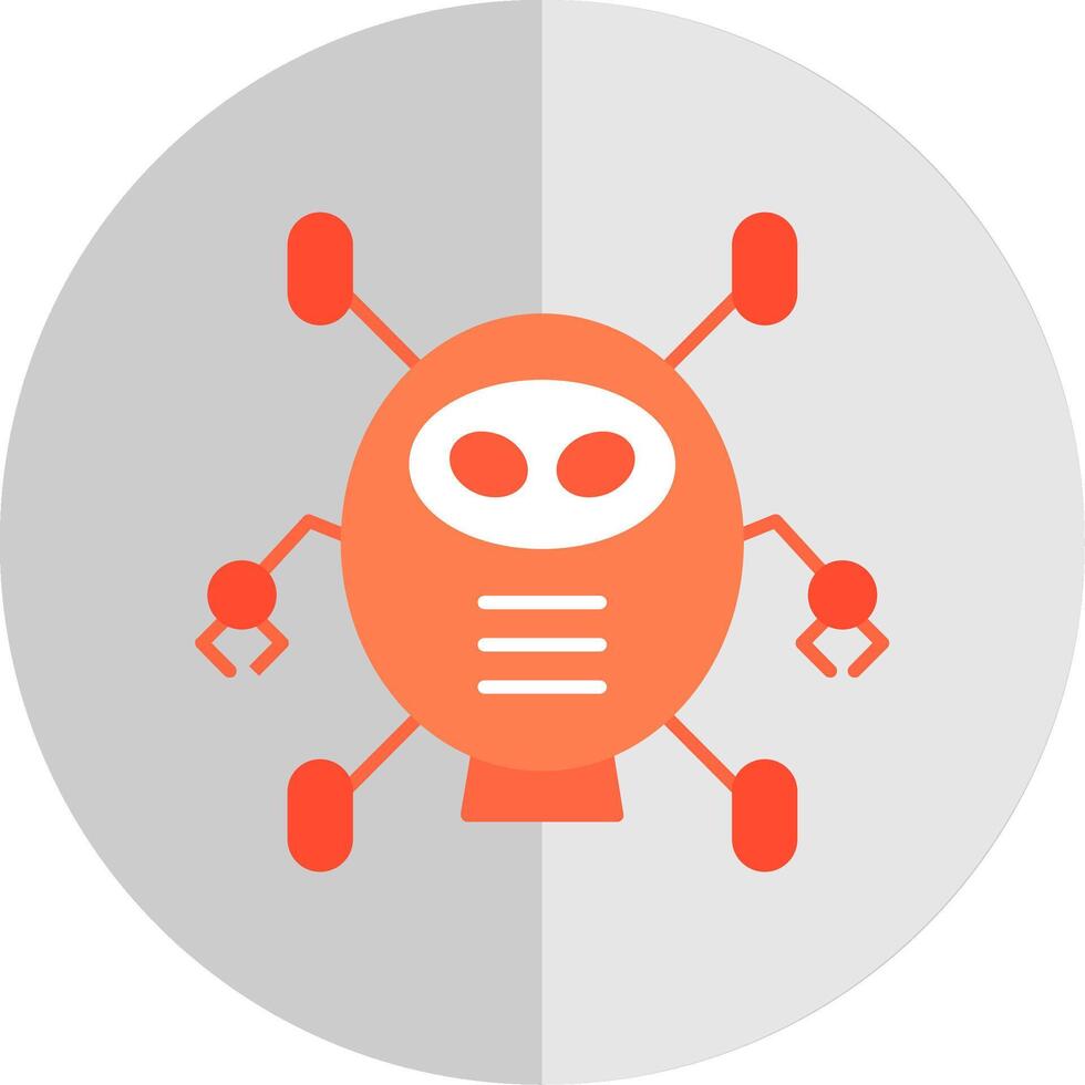 Robotics Flat Scale Icon vector