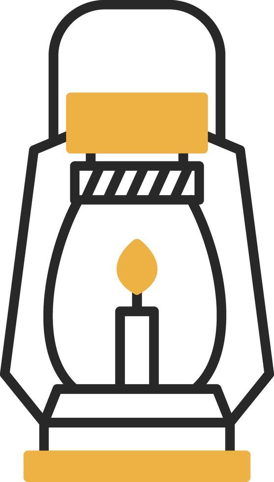 Gas Lamp Skined Filled Icon vector