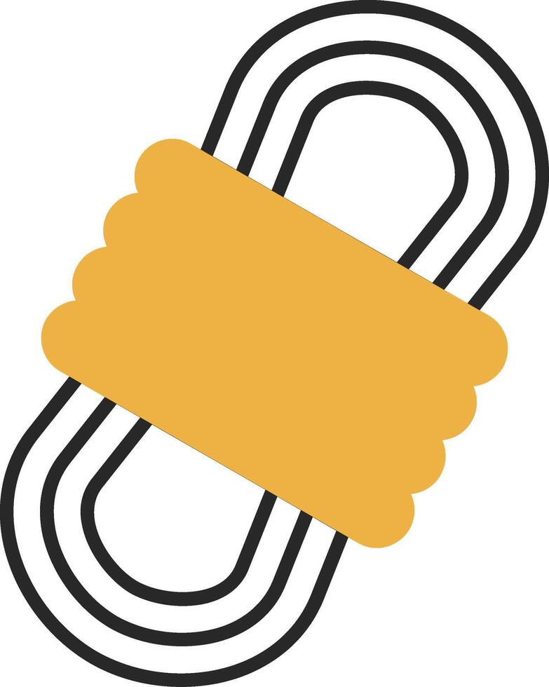 Rope Skined Filled Icon vector