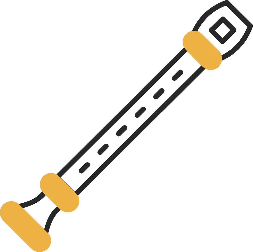 Flute Skined Filled Icon vector
