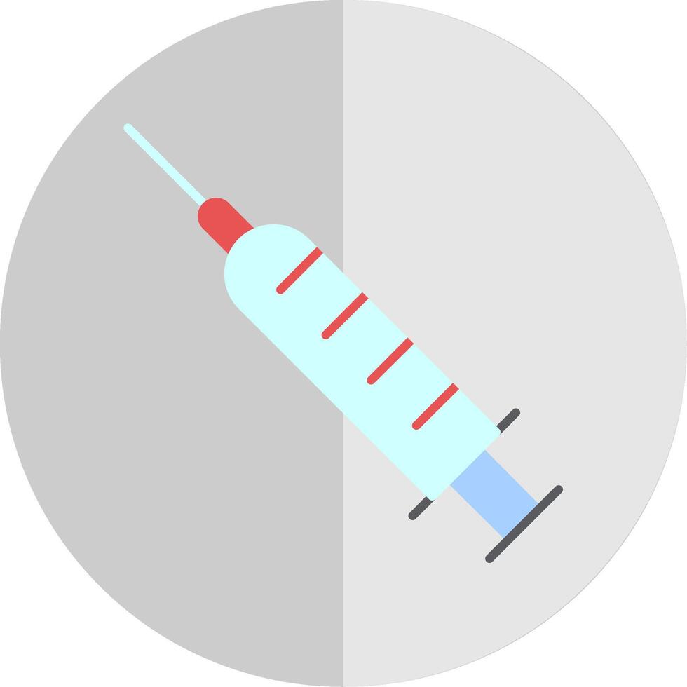 Syringe Flat Scale Icon vector