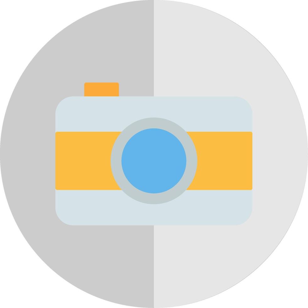 Old Came Flat Scale Icon vector