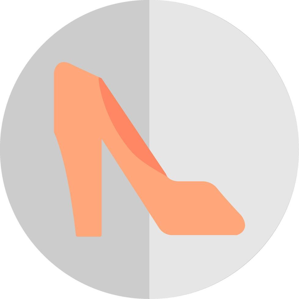 High Heels Flat Scale Icon vector