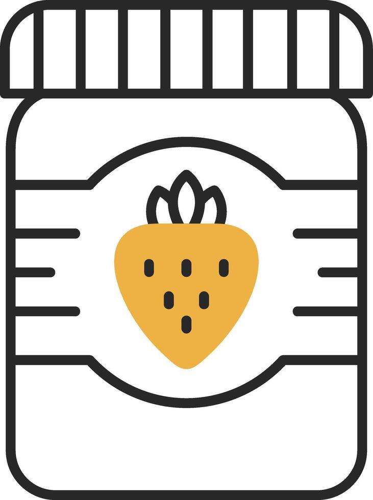 Jam Skined Filled Icon vector