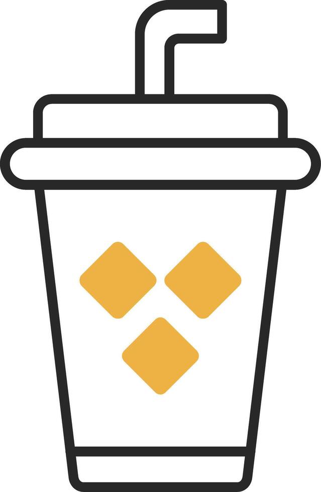 Juice Skined Filled Icon vector