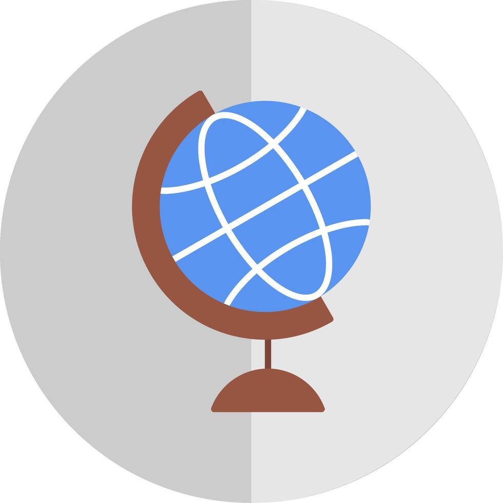 Globe Flat Scale Icon vector
