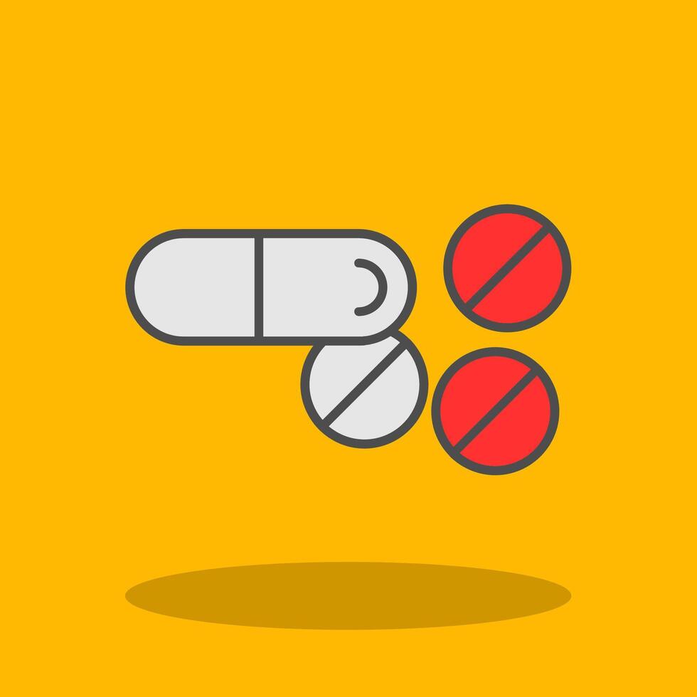 Tablets Filled Shadow Icon vector