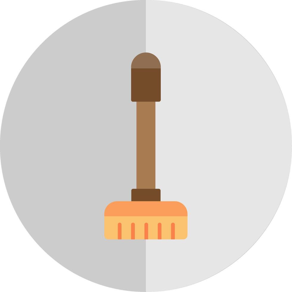 Floor Mop Flat Scale Icon vector