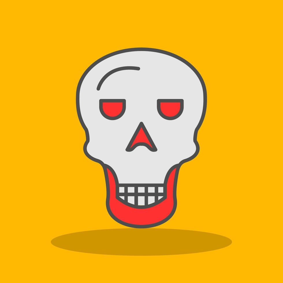 Osteology Filled Shadow Icon vector