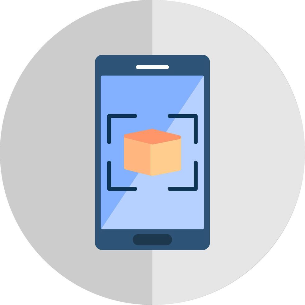 Augmented Reality Flat Scale Icon vector