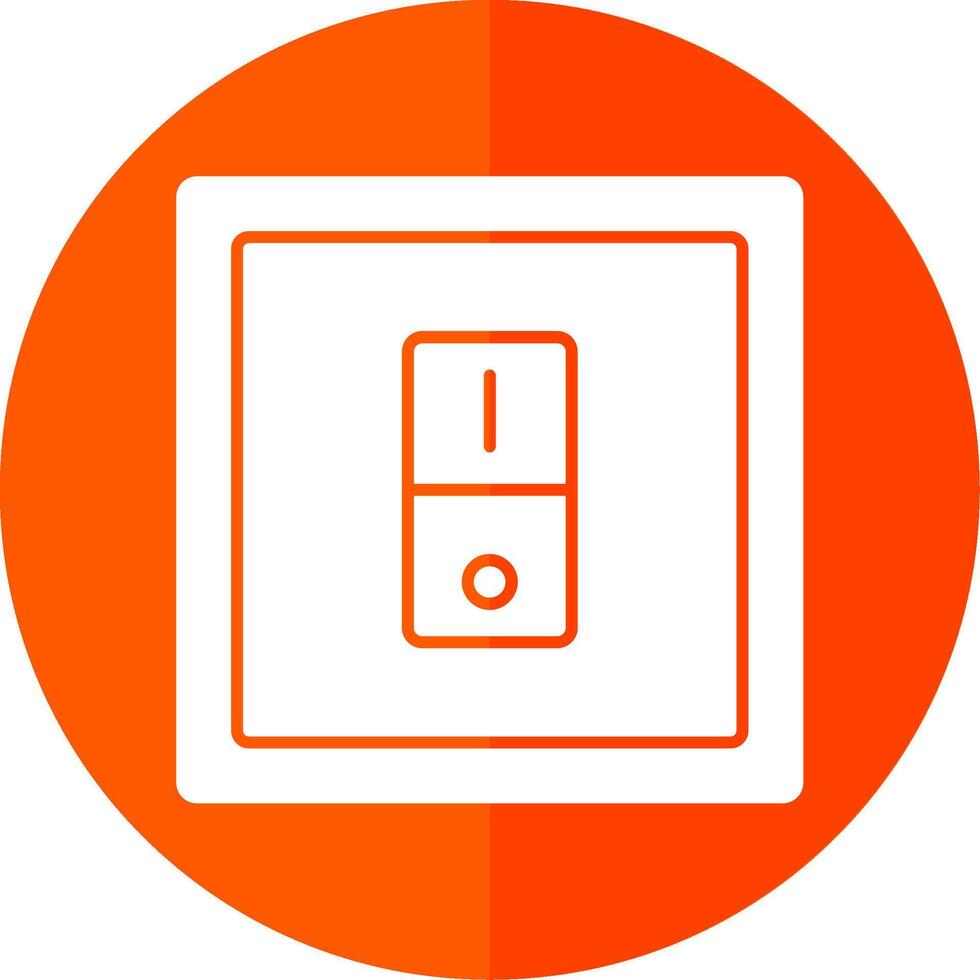 Switcher Glyph Red Circle Icon vector
