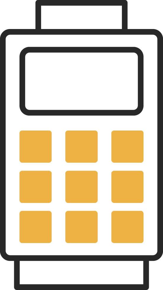 Card Reader Skined Filled Icon vector