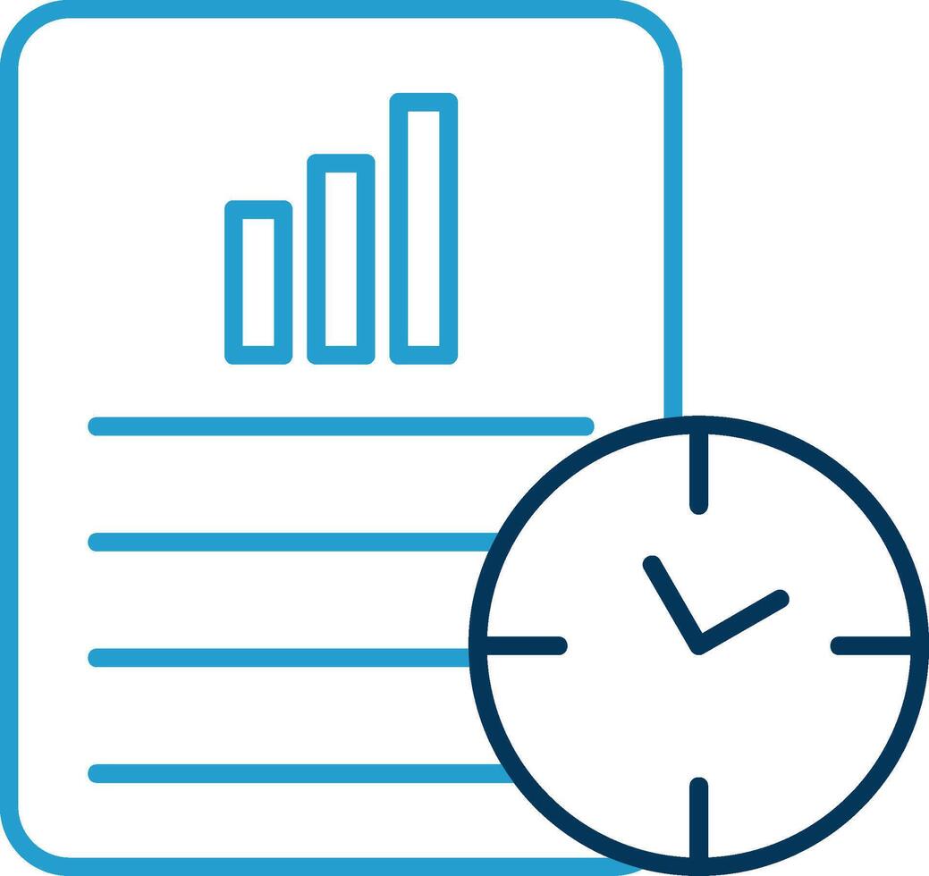 Productivity Line Blue Two Color Icon vector