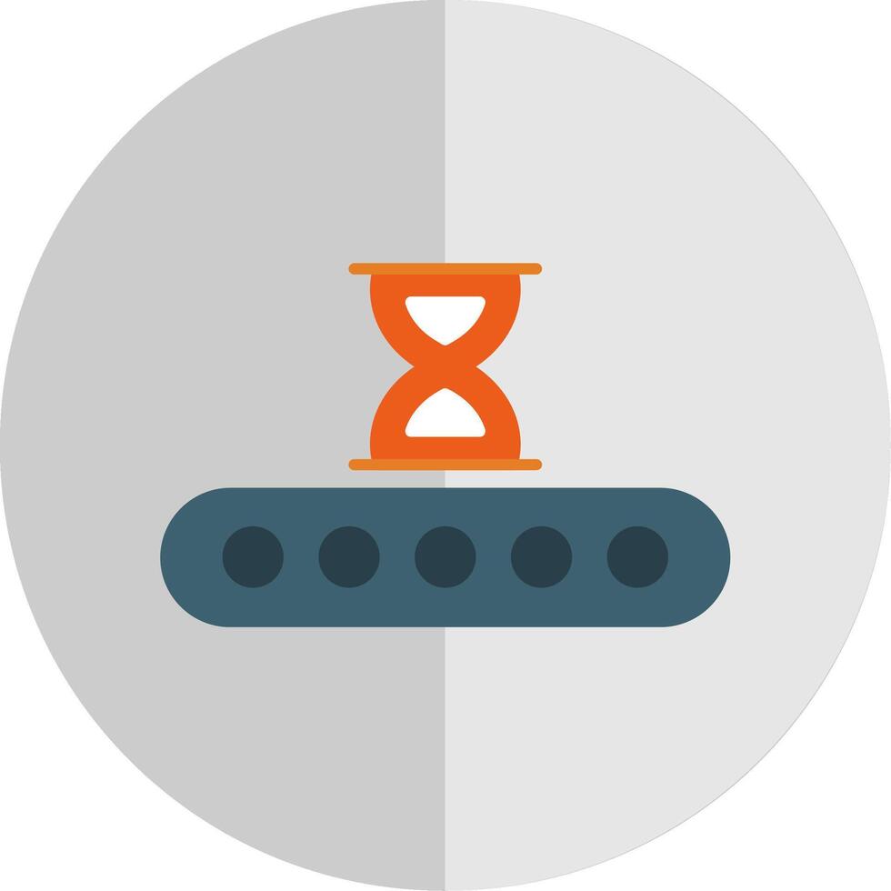 Waiting Flat Scale Icon vector