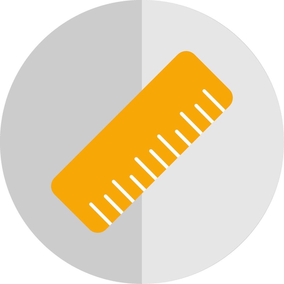 Rule Flat Scale Icon vector