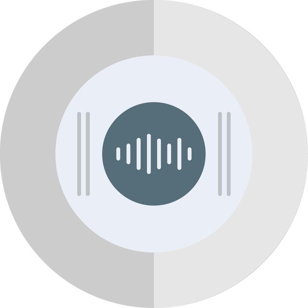 Recording Flat Scale Icon vector