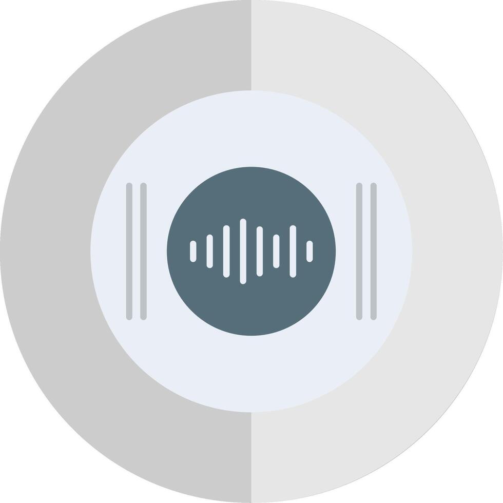 Recording Flat Scale Icon vector