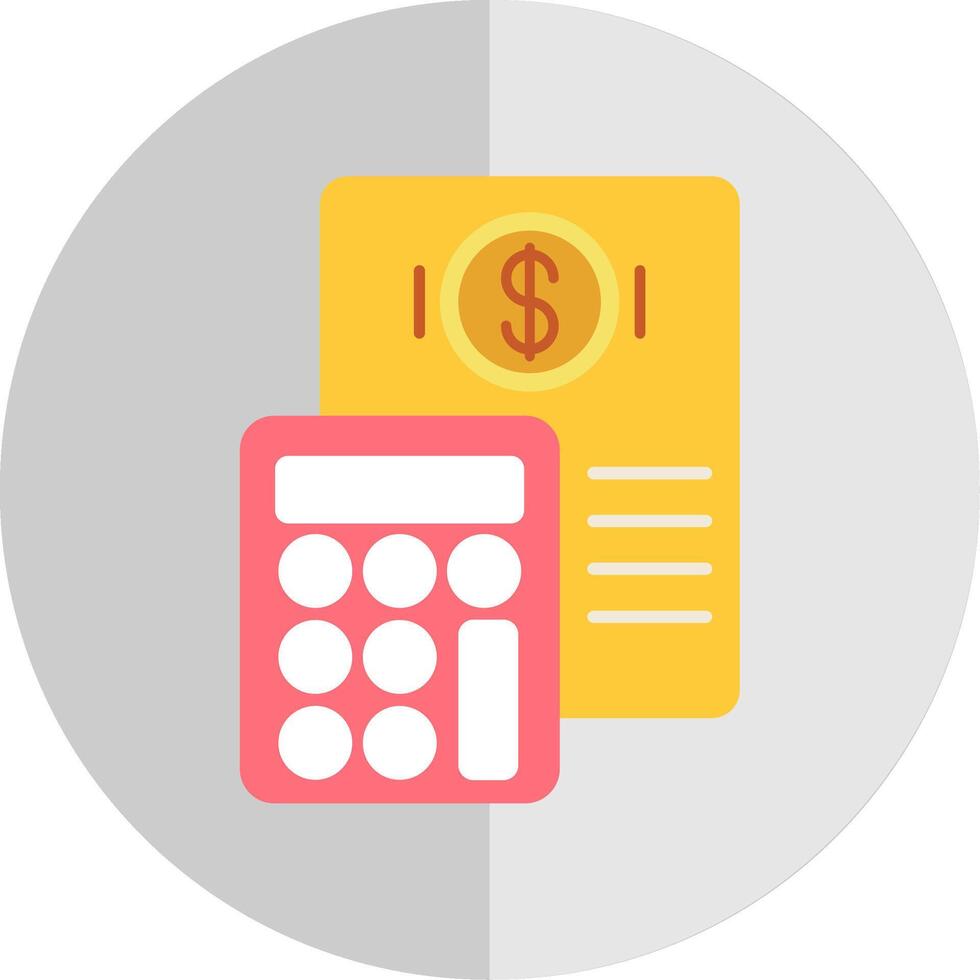 Budget Flat Scale Icon vector