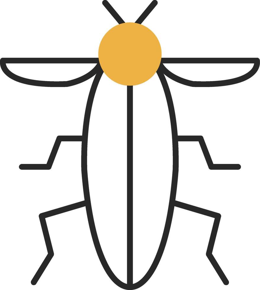 Insect Skined Filled Icon vector