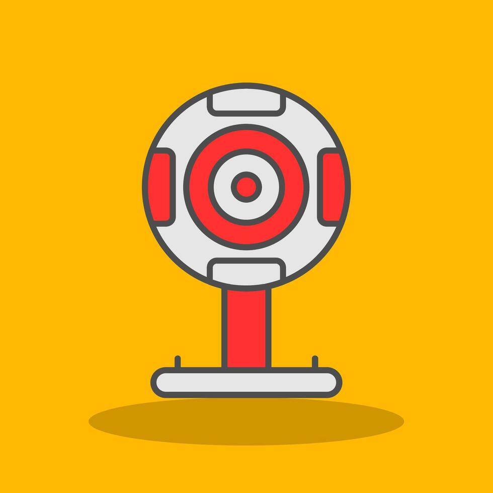 Webcam Filled Shadow Icon vector