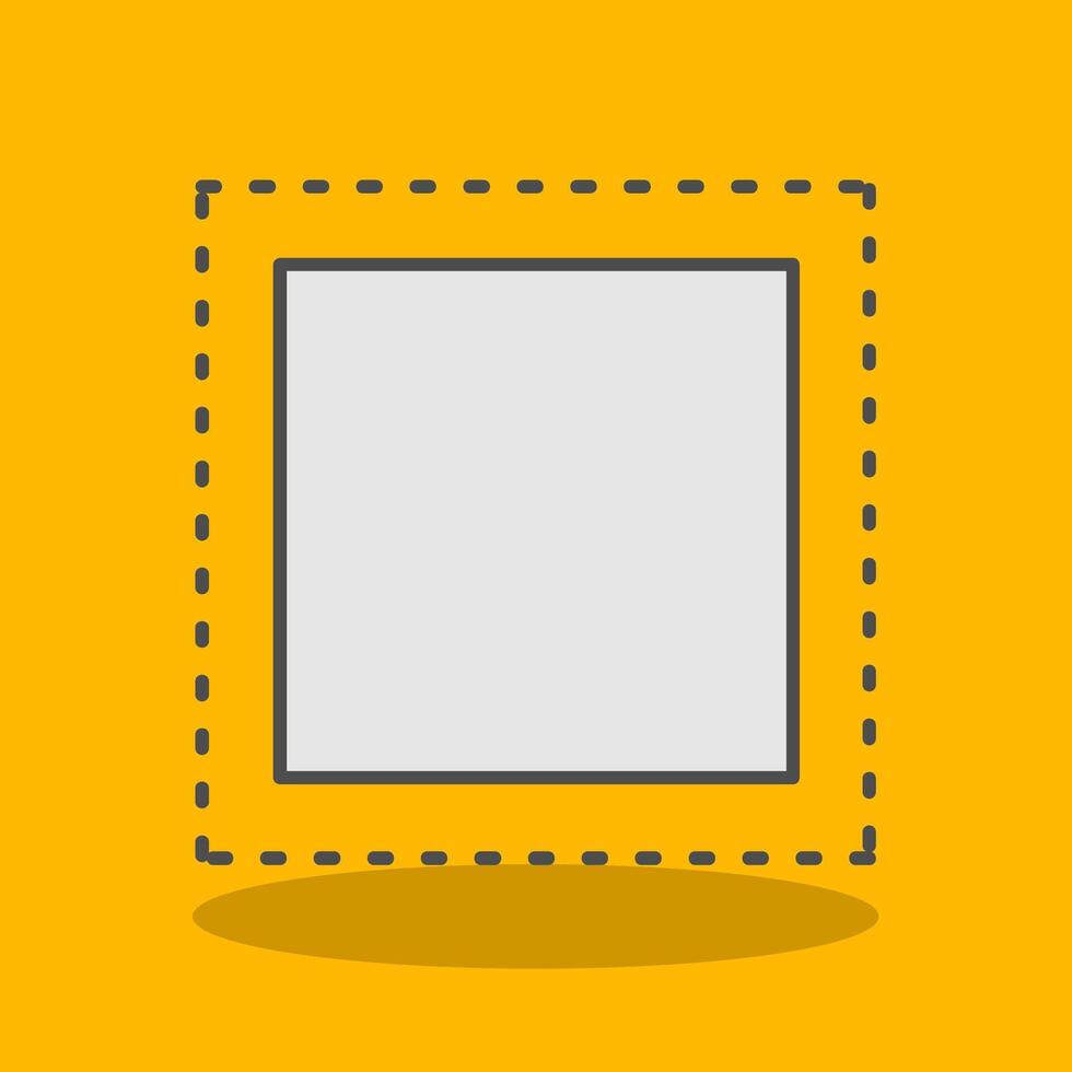 Marquee Filled Shadow Icon vector