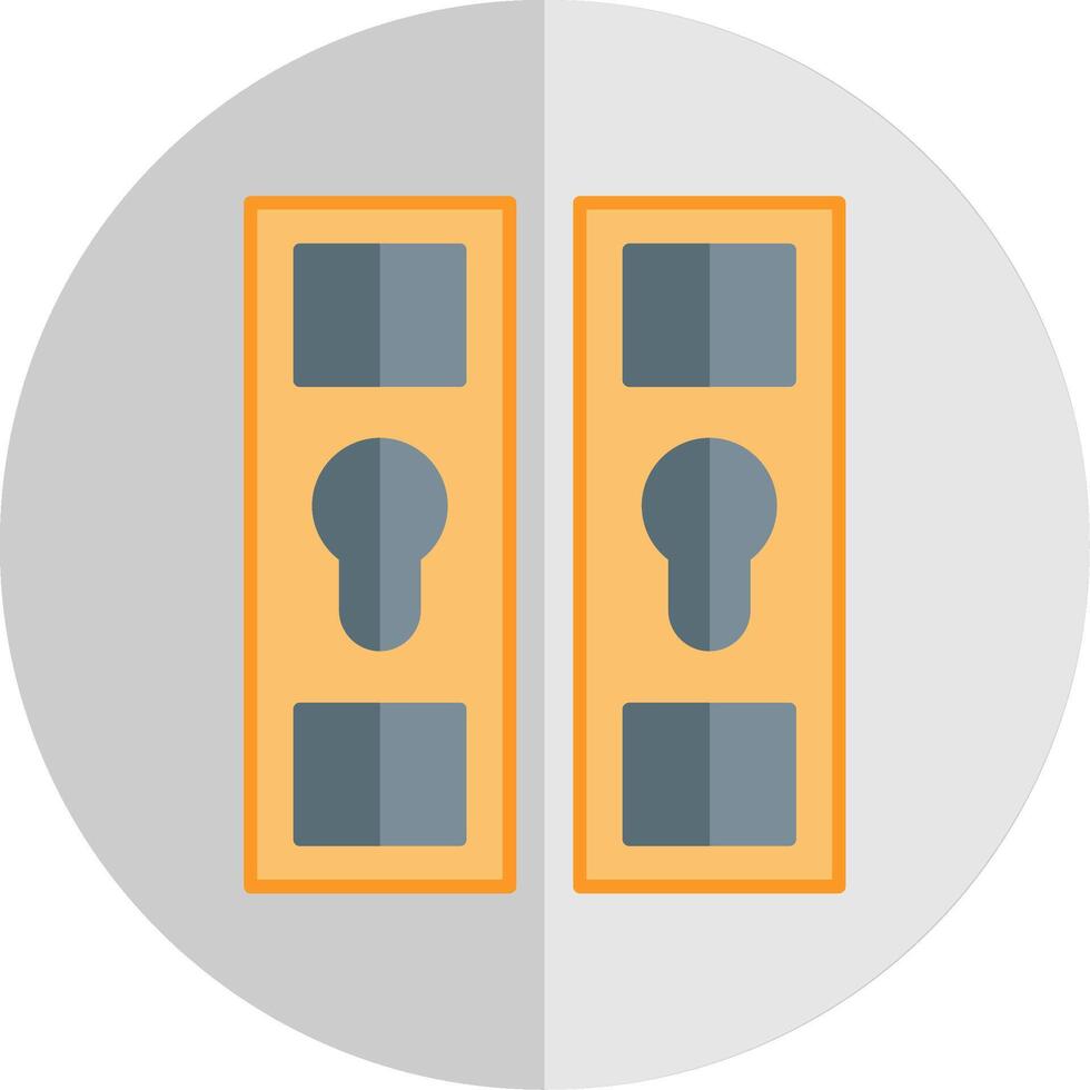 Locker Flat Scale Icon vector