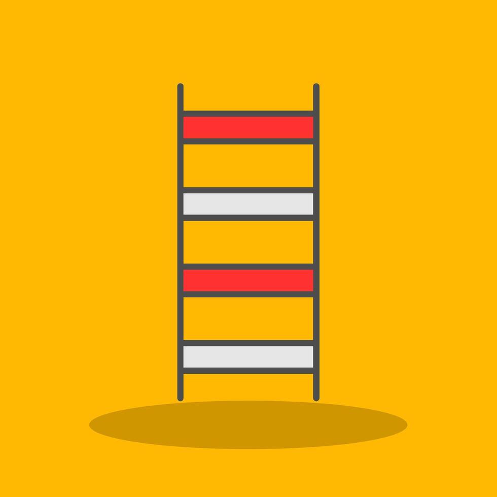 Ladder Filled Shadow Icon vector