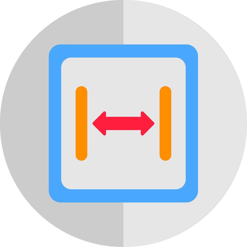 Size Flat Scale Icon vector