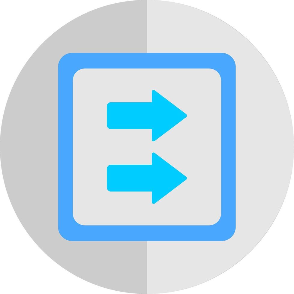 Fast Forward Flat Scale Icon vector