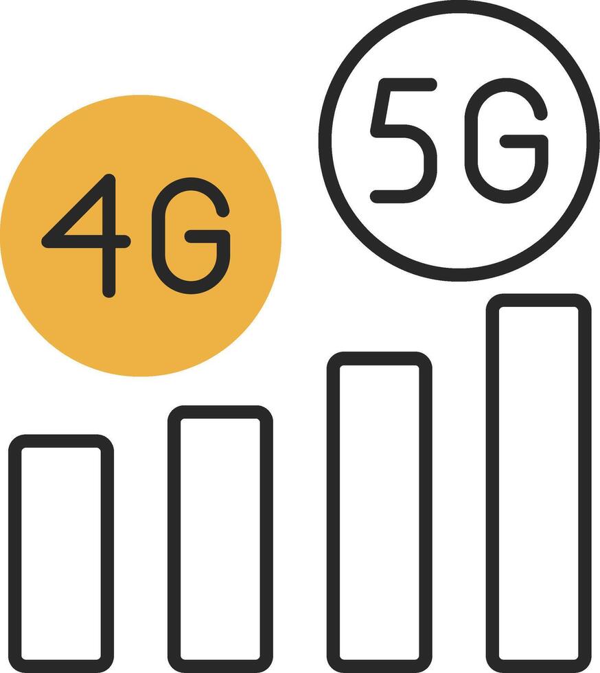 High Speed Skined Filled Icon vector