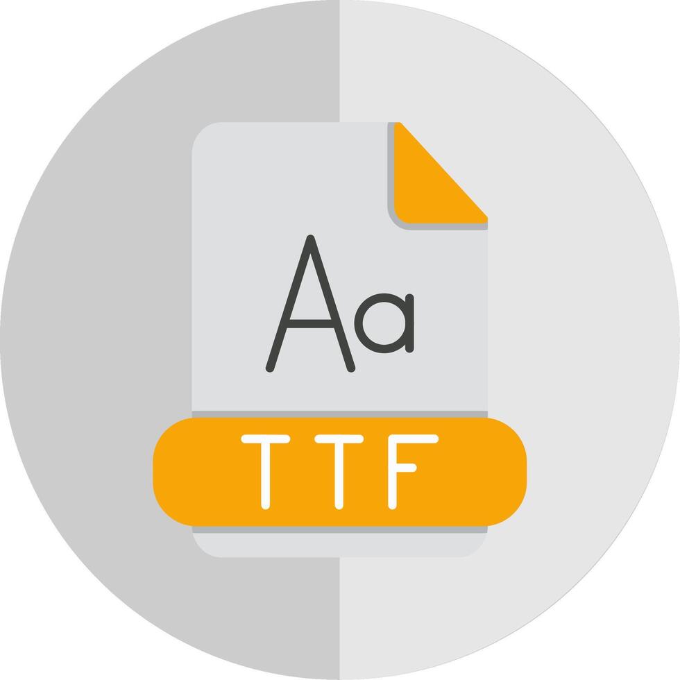 Ttf Flat Scale Icon vector