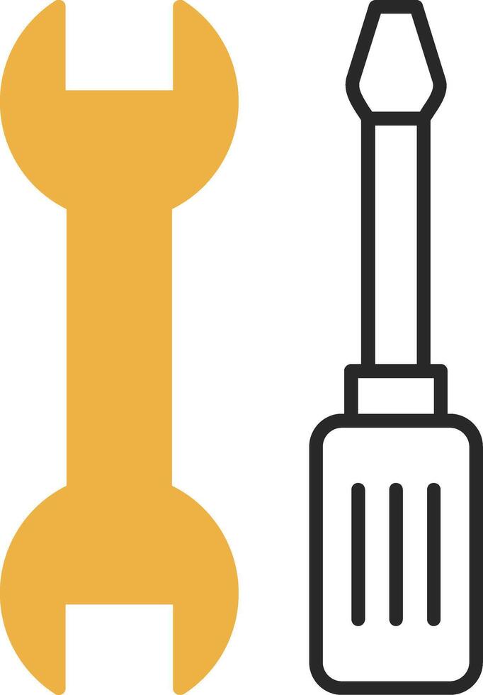 Tools Skined Filled Icon vector