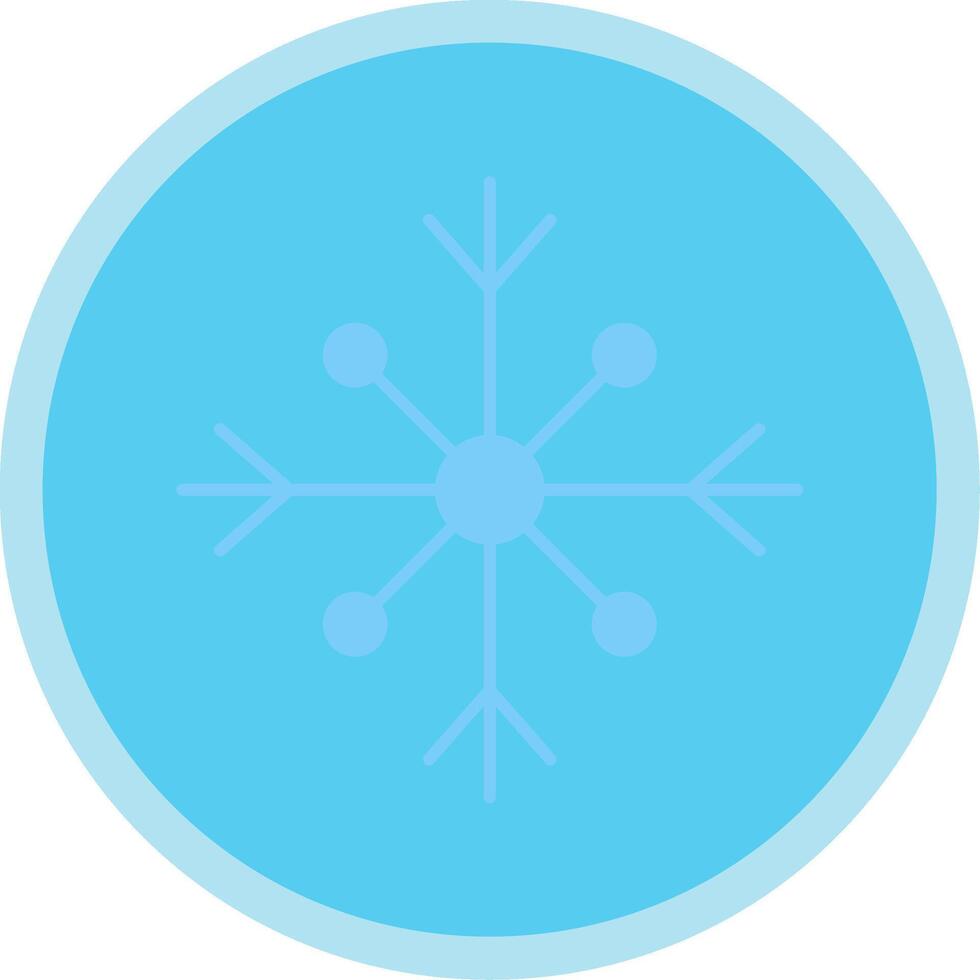 Snow Flat Multi Circle Icon vector