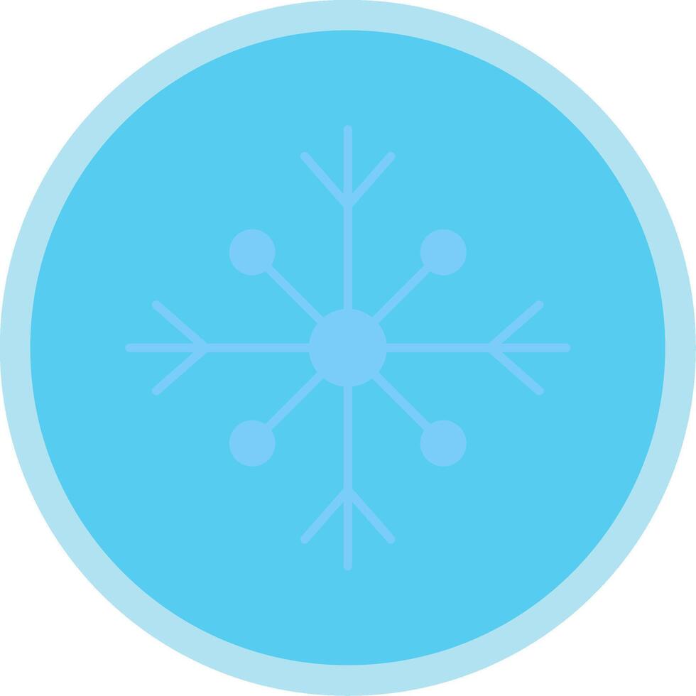 Snow Flat Multi Circle Icon vector