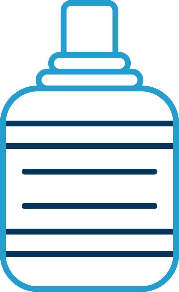 Corrector Line Blue Two Color Icon vector