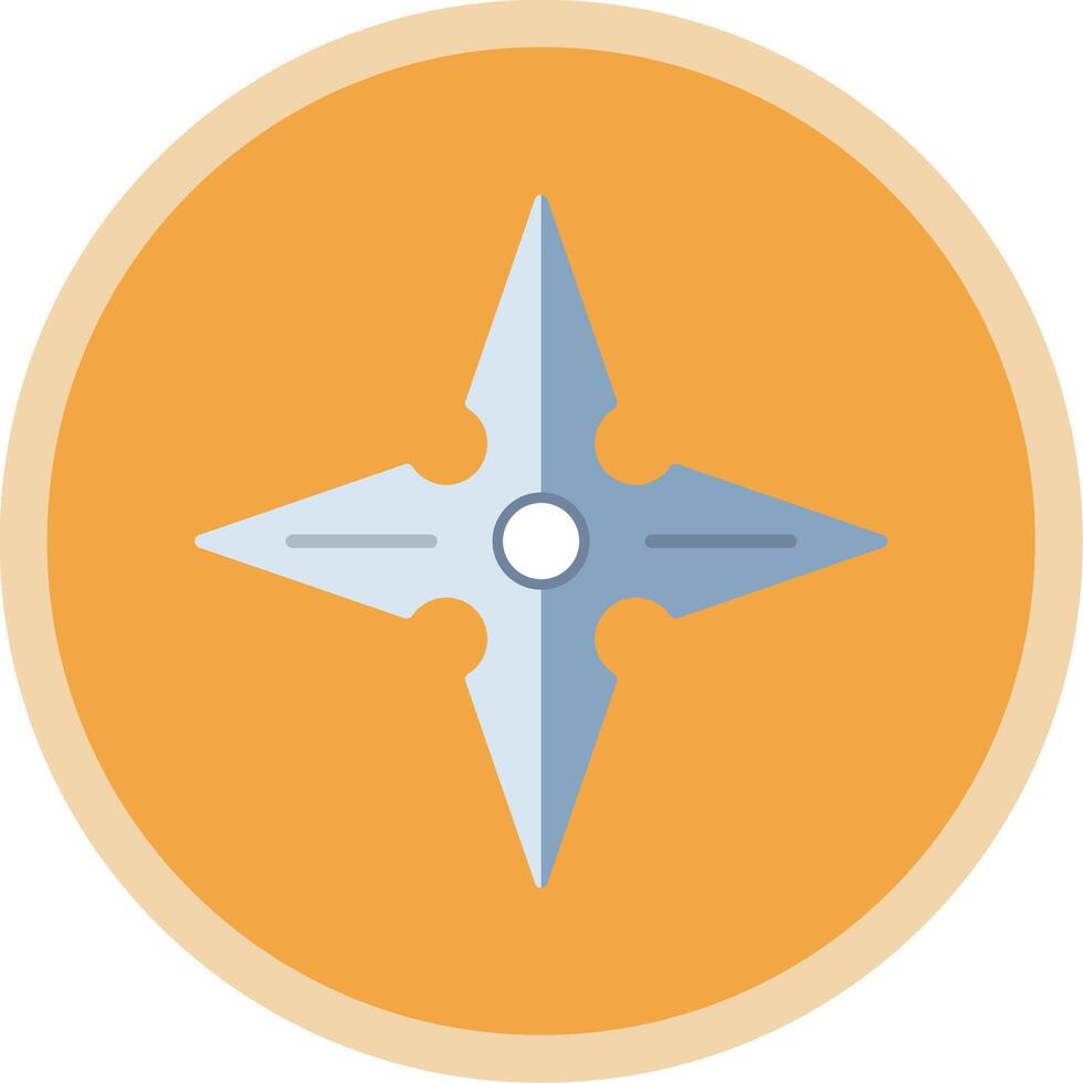 Shuriken Flat Multi Circle Icon vector