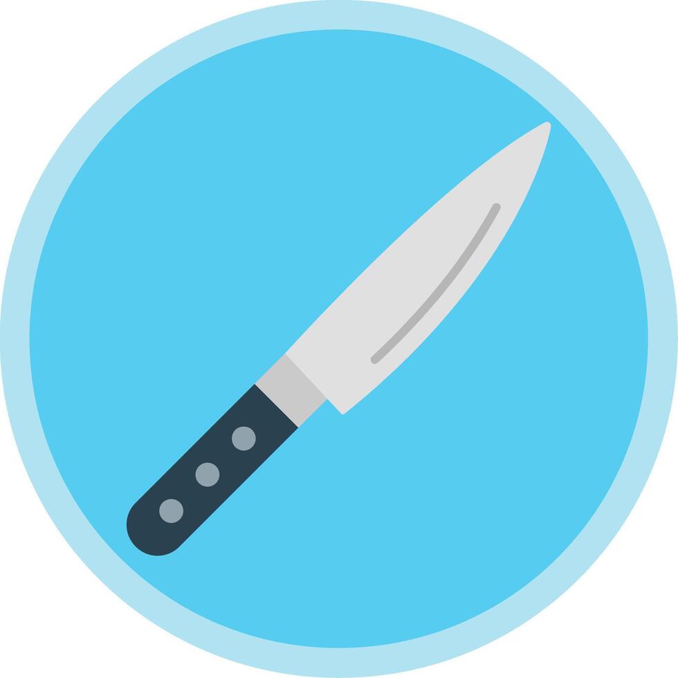 Knife Flat Multi Circle Icon vector