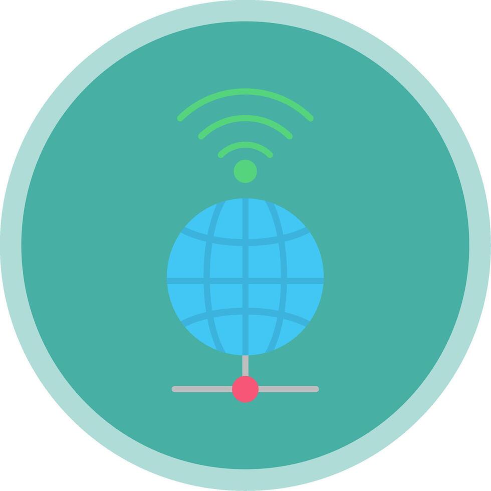 Global Flat Multi Circle Icon vector