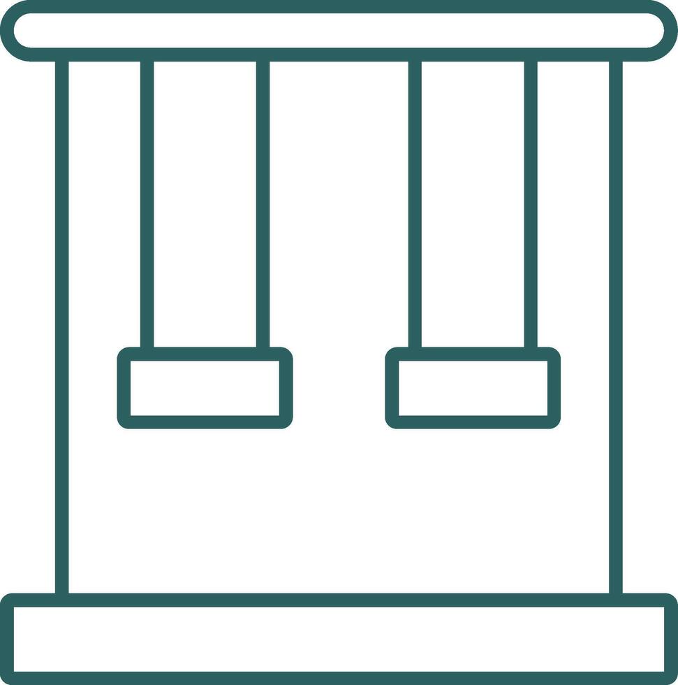 Trapeze Line Gradient Round Corner Icon vector