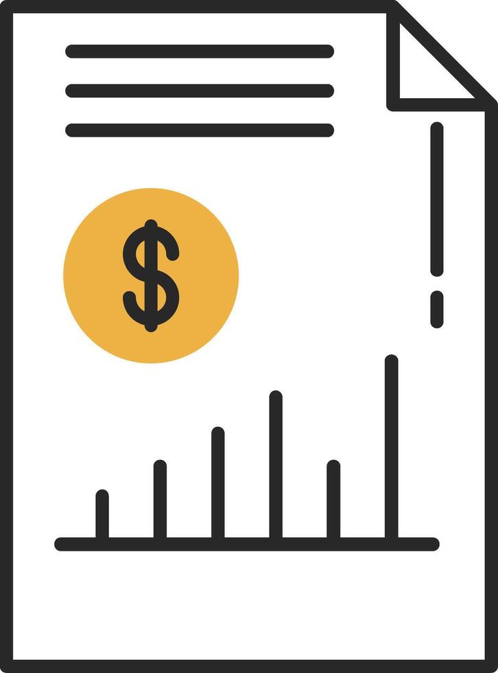 Income Skined Filled Icon vector