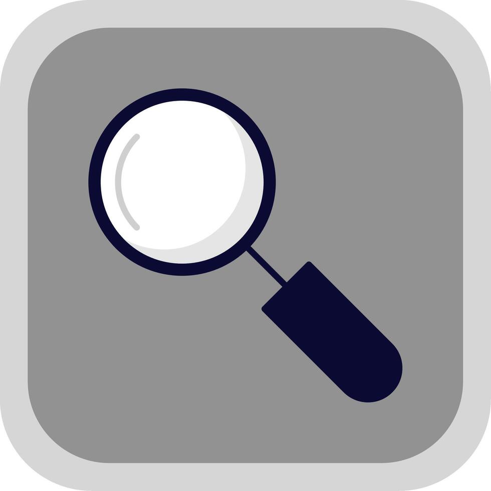 Search Flat Round Corner Icon vector