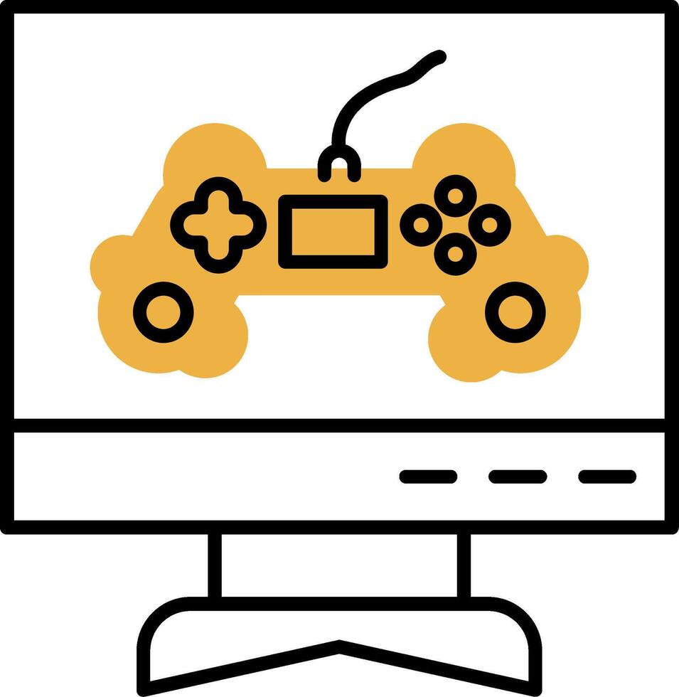 Space Gaming Skined Filled Icon vector