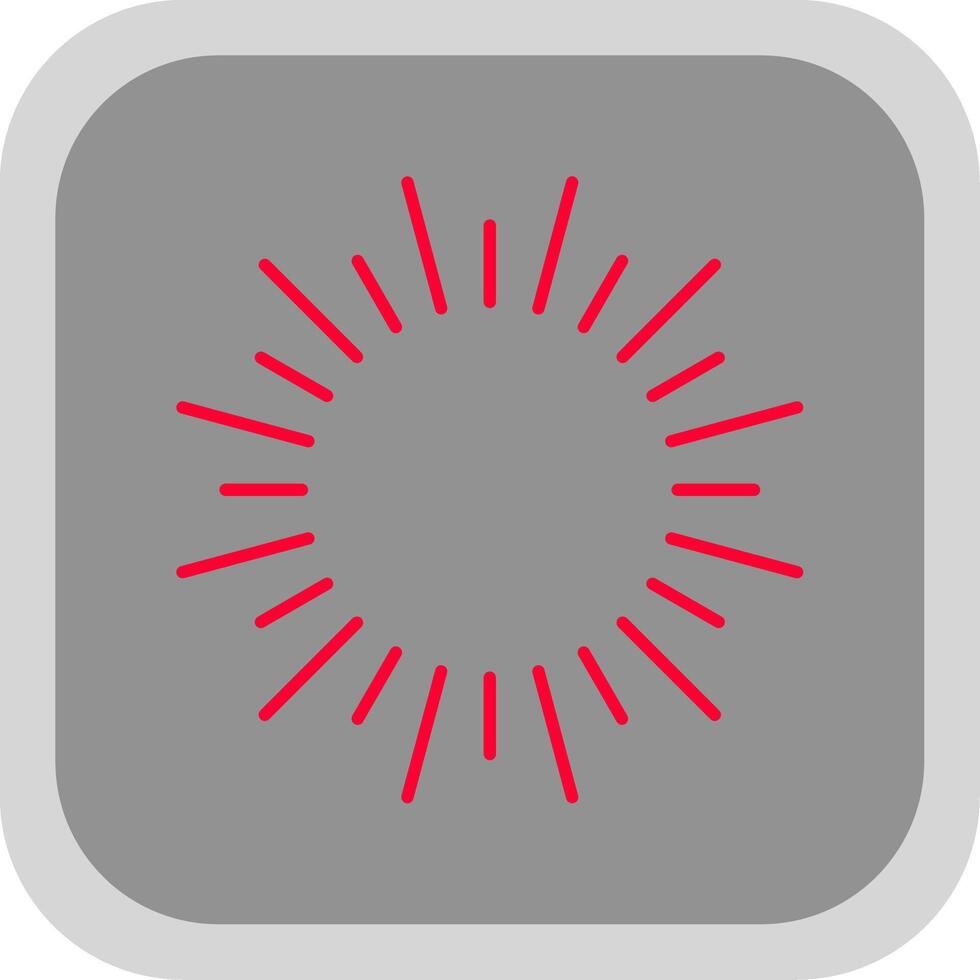 Fireworks Flat Round Corner Icon vector